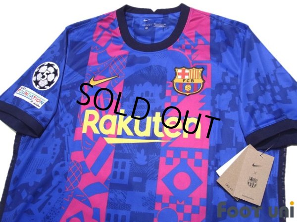 Photo3: FC Barcelona 2021-2022 Third Shirt #9 Memphis Depay Champions League Patch/Badge w/tags (3)