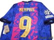 Photo4: FC Barcelona 2021-2022 Third Shirt #9 Memphis Depay Champions League Patch/Badge w/tags (4)