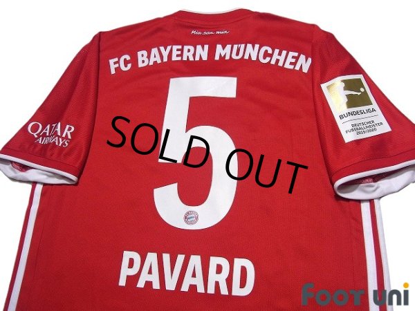 Photo4: Bayern Munich 2020-2021 Home Shirt #5 Benjamin Pavard Bundesliga Patch/Badge (4)