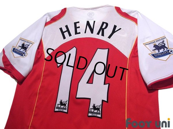 Photo4: Arsenal 2004-2005 Home #14 Thierry Henry Premier League Patch/Badge (4)
