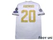 Photo2: Real Madrid 2019-2020 Home Shirt #20 Marco Asensio Champions League Patch/Badge (2)