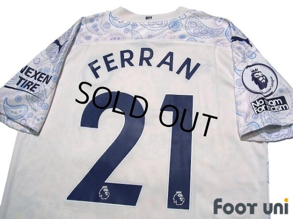 Photo4: Manchester City 2020-2021 3RD Shirt #21 Ferran Torres Premier League Patch/Badge w/tags (4)