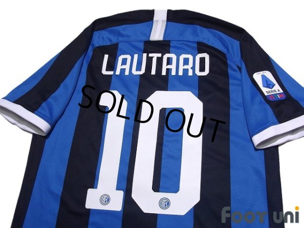 Photo4: Inter Milan 2019-2020 Home Shirt #10 Lautaro Martinez Lega Calcio Patch/Badge (4)
