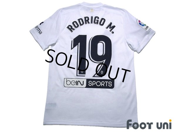 Photo2: Valencia 2018-2019 Home Centenario Shirt #19 Rodrigo Moreno La Liga Patch/Badge w/tags  (2)