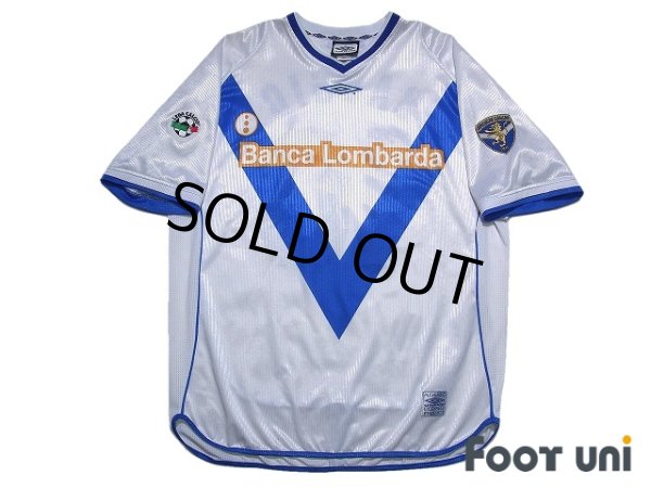 Photo1: Brescia 2002-2003 Away Shirt #10 Roberto Baggio Lega Calcio Patch/Badge (1)