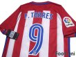 Photo4: Atletico Madrid 2018-2019 Home Authentic Shirt #9 Fernando Torres w/tags (4)
