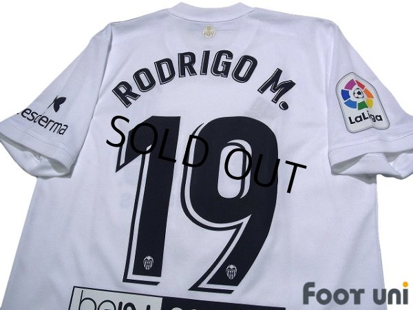 Photo4: Valencia 2018-2019 Home Centenario Shirt #19 Rodrigo Moreno La Liga Patch/Badge w/tags  (4)