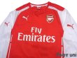 Photo3: Arsenal 2014-2015 Home Long Sleeve Shirt #18 Nacho Monreal (3)