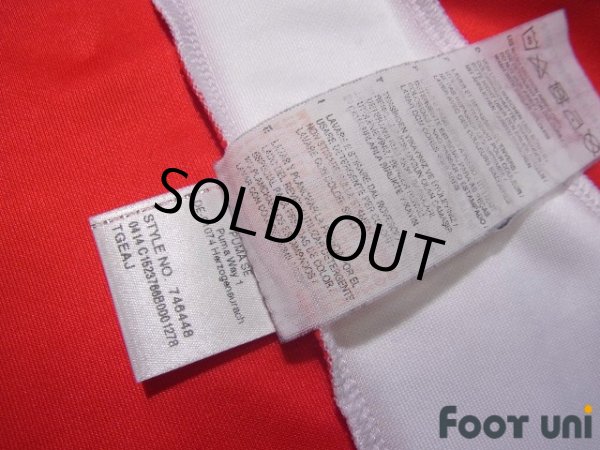 Photo8: Arsenal 2014-2015 Home Long Sleeve Shirt #18 Nacho Monreal (8)