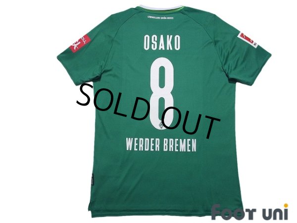 Photo2: Werder Bremen 2019-2020 Home Shirt #8 Yuya Osako Bundesliga Patch/Badge w/tags (2)