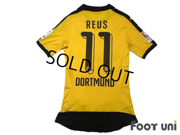 Photo2: Borussia Dortmund 2015-2016 Home Authentic Shirt #11 Marco Reus Bundesliga Patch/Badge w/tags (2)