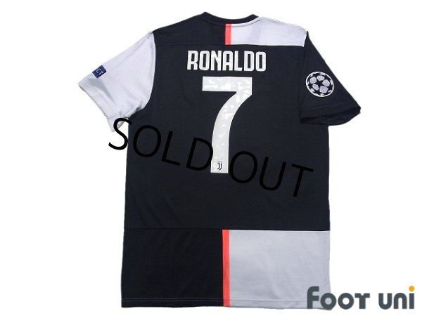 Photo2: Juventus 2019-2020 Home Shirt #7 Cristiano Ronaldo Champions League Patch/Badge w/tags (2)