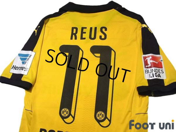 Photo4: Borussia Dortmund 2015-2016 Home Authentic Shirt #11 Marco Reus Bundesliga Patch/Badge w/tags (4)