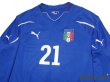 Photo3: Italy 2010 Home Long Sleeve Shirt #21 Andrea Pirlo (3)