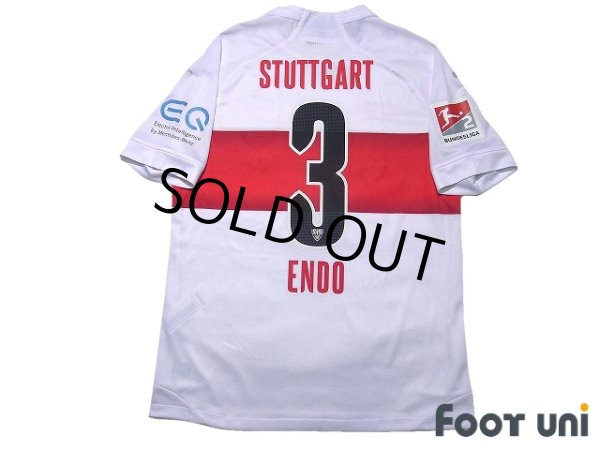 Photo2: VfB Stuttgart 2019-2020 Home Shirt #3 Wataru Endo Bundesliga Patch/Badge w/tags (2)