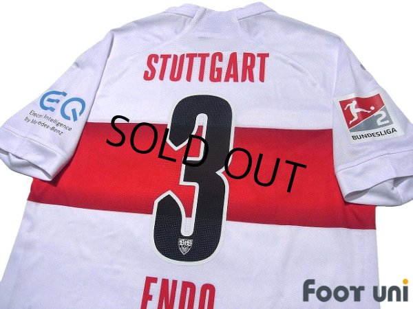 Photo4: VfB Stuttgart 2019-2020 Home Shirt #3 Wataru Endo Bundesliga Patch/Badge w/tags (4)