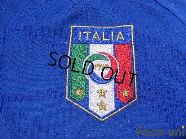 Photo6: Italy 2010 Home Long Sleeve Shirt #21 Andrea Pirlo (6)