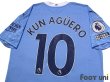 Photo4: Manchester City 2020-2021 Home Shirt #10 Aguero Premier League Patch/Badge w/tags (4)