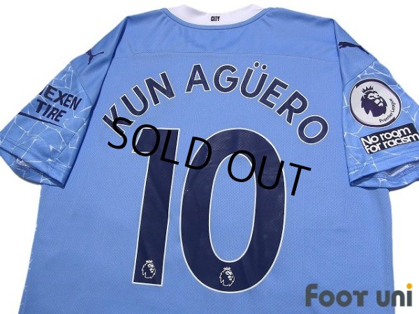 Photo4: Manchester City 2020-2021 Home Shirt #10 Aguero Premier League Patch/Badge w/tags (4)
