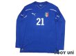 Photo1: Italy 2010 Home Long Sleeve Shirt #21 Andrea Pirlo (1)