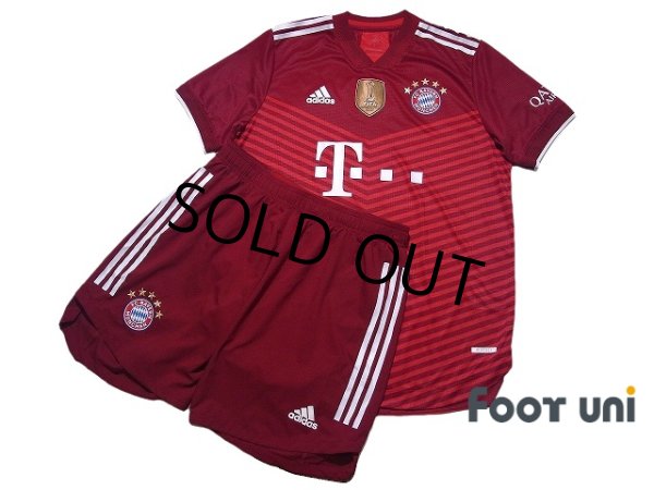 Photo1: Bayern Munich 2021-2022 Home Authentic Shirt #9 Lewandowski Shorts Set (1)