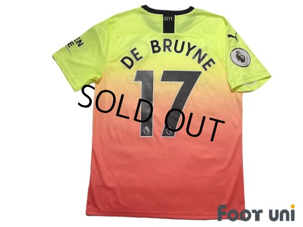 Photo2: Manchester City 2019-2020  3RD Shirt #17 Kevin De Bruyne Premier League Patch/Badge w/tags (2)