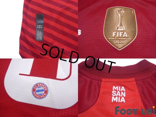 Photo6: Bayern Munich 2021-2022 Home Authentic Shirt #9 Lewandowski Shorts Set (6)