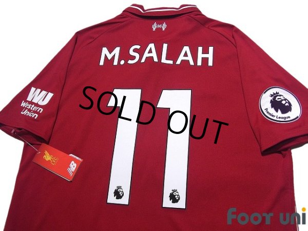 Photo4: Liverpool 2018-2019 Home Shirt #11 Mohamed Salah Premier League Patch/Badge w/tags (4)