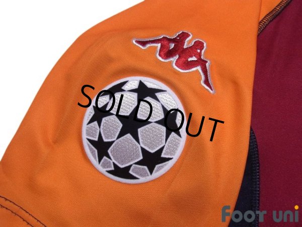 Photo7: AS Roma 2001-2002 champions league model Shirt #10 Francesco Totti Champions League Patch/Badge (7)