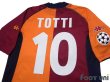 Photo4: AS Roma 2001-2002 champions league model Shirt #10 Francesco Totti Champions League Patch/Badge (4)