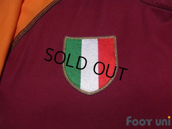 Photo6: AS Roma 2001-2002 champions league model Shirt #10 Francesco Totti Champions League Patch/Badge (6)