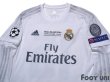 Photo3: Real Madrid 2015-2016 Home Long Sleeve Shirt #15 Daniel Carvajal Champions League Patch/Badge (3)