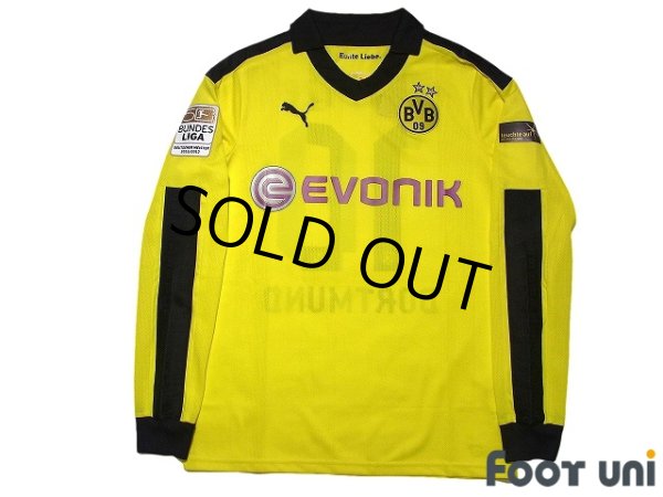 Photo1: Borussia Dortmund 2012-2013 Home Long Sleeve Shirt #10 Mario Gotze Christmas model w/tags (1)