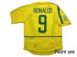 Photo2: Brazil 2002 Home Shirt #9 Ronaldo 2002 FIFA World Cup Korea Japan Patch/Badge (2)
