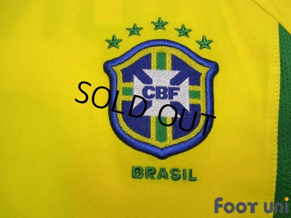 Photo6: Brazil 2002 Home Shirt #9 Ronaldo 2002 FIFA World Cup Korea Japan Patch/Badge (6)