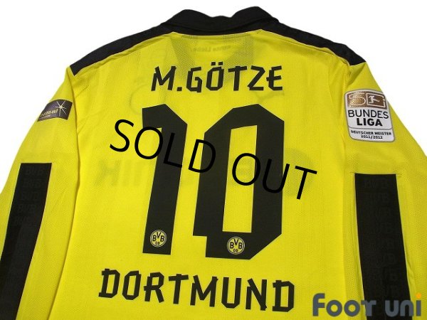 Photo4: Borussia Dortmund 2012-2013 Home Long Sleeve Shirt #10 Mario Gotze Christmas model w/tags (4)