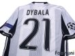 Photo4: Juventus 2016-2017 Home Authentic Shirt #21 Paulo Dybala Champions League Patch/Badge (4)