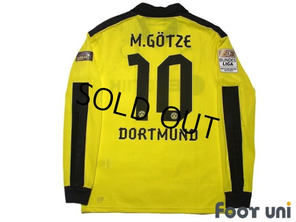 Photo2: Borussia Dortmund 2012-2013 Home Long Sleeve Shirt #10 Mario Gotze Christmas model w/tags (2)