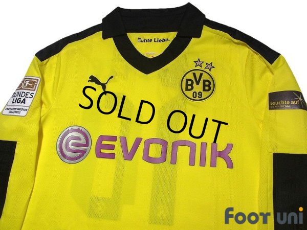 Photo3: Borussia Dortmund 2012-2013 Home Long Sleeve Shirt #10 Mario Gotze Christmas model w/tags (3)