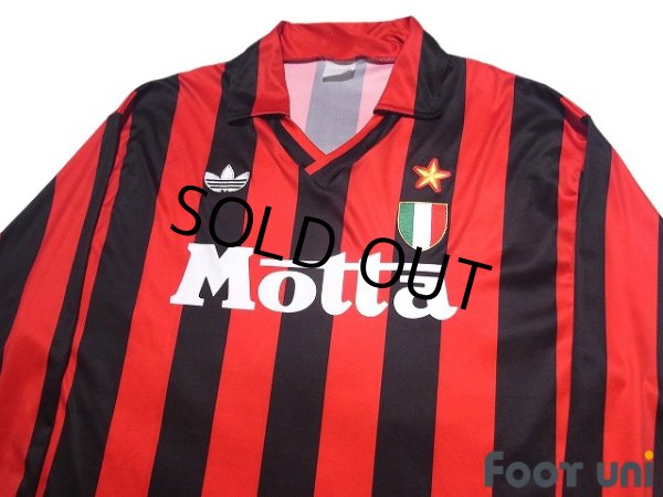 Photo3: AC Milan 1992-1993 Home Long Sleeve Shirt #10 Scudetto Patch/Badge (3)