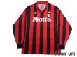 Photo1: AC Milan 1992-1993 Home Long Sleeve Shirt #10 Scudetto Patch/Badge (1)