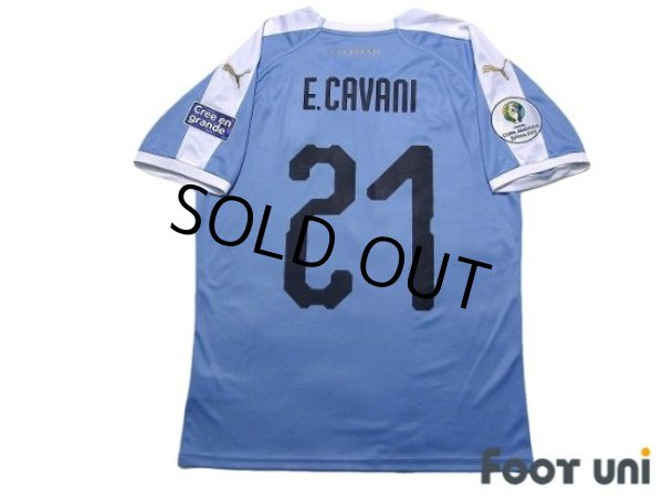 Photo2: Uruguay 2019 Home Shirt #21 Edinson Cavani Copa America brazil 2019 Patch/Badge (2)