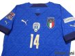 Photo3: Italy 2021 Home Authentic Shirt #14 Federico Chiesa w/tags (3)