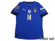 Photo1: Italy 2021 Home Authentic Shirt #14 Federico Chiesa w/tags (1)