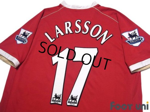 Photo4: Manchester United 2006-2007 Home Shirt #17 Henrik Larsson BARCLAYS PREMIERSHIP Patch/Badge (4)