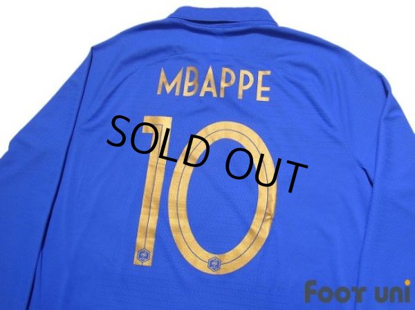 Photo4: France Centenario Long Sleeve Authentic Shirt #10 Kylian Mbappe Commemorative model w/tags (4)