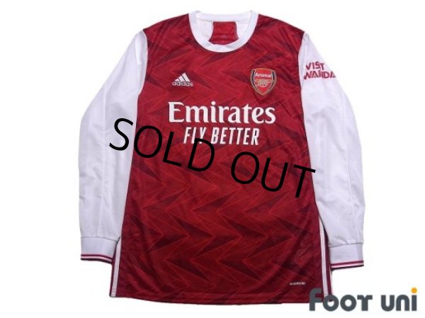 Photo1: Arsenal 2020-2021 Home Long Sleeve Shirt (1)