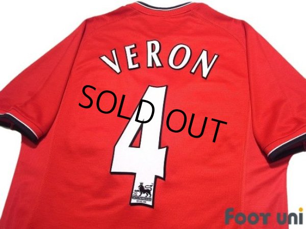 Photo4: Manchester United 2000-2002 Home Shirt #4 Juan Sebastian Veron (4)