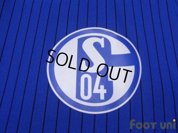 Photo6: Schalke04 2014-2016 Home Authentic Long Sleeve Shirt #19 Leroy Sané UEFA Europa League Patch/Badge (6)