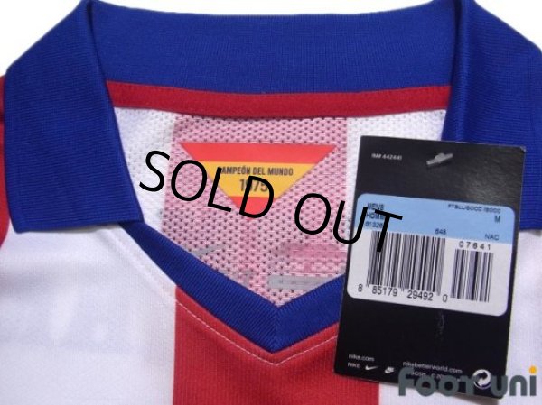 Photo5: Atletico Madrid 2014-2015 Home Authentic  Long Sleeve Shirt #7 Griezmann LFP Patch/Badge w/tags (5)